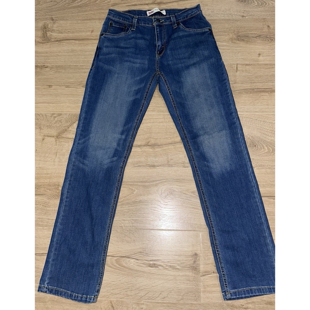 Levi's Boys Slim Straight Stretch Jeans Size 18 REG Blue Performance 511 Denim